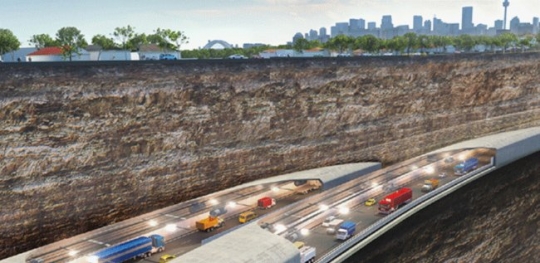 호주 웨스트커넥스 3단계 지하도로공사 조감도.(사진=삼성물산)