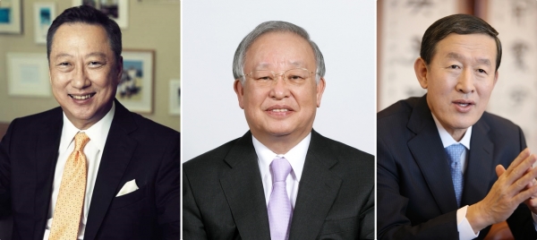 (왼쪽부터) 박용만 대한상의 회장, 손경식 경총 회장, 허창수 전경련 회장.(사진= 각 협회)