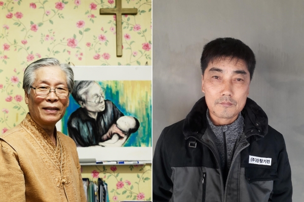 이종락 목사(왼쪽)와 장원갑 氏.(사진=LG복지재단)