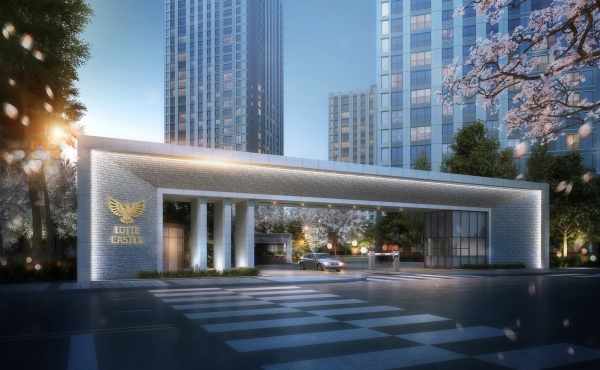 롯데캐슬 3.0 디자인 중 문주 모습. (사진=롯데건설)