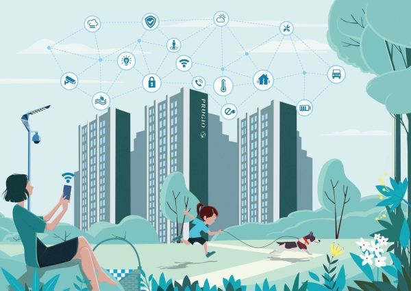 스마트 푸르지오 플랫폼 개념도. (자료=대우건설)