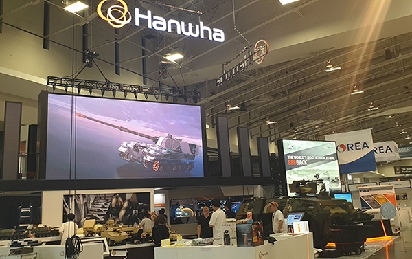 한화 방산계열사는 14일부터 16일까지(현지시간) 미국 워싱턴D.C.에서 열리는 방산 전시회에 통합 전시관을 연다.(사진=한화)