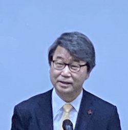 김지형 삼성 준법감시위원회 위원장이 9일 법무법인 지평에서 기자간담회를 열었다.(사진=윤은식 기자)