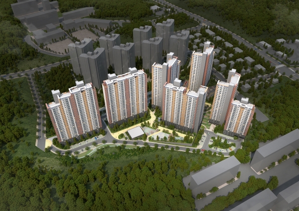 여주시 교동 2지구 공동주택 조감도.(사진=금호산업)