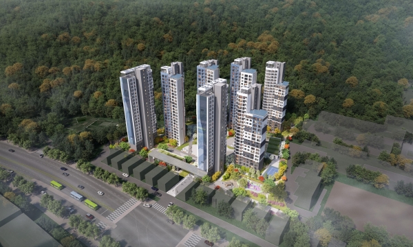 인천 효성새사미 주택재건축정비사업 조감도.(사진=금호산업)