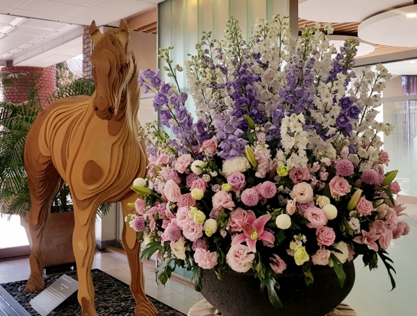 코로나 위기 화훼농가 돕기에 앞장서는 한국마사회.(사진=한국마사회)