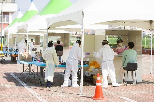 삼성전자 구미사업장 코로나19 검사 (사진=구미시)