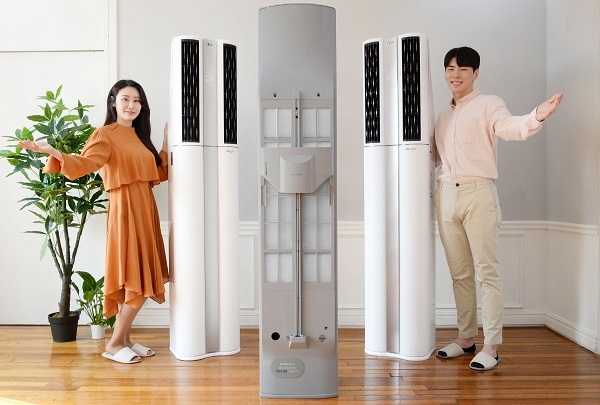 LG전자는 7일 휘센 씽큐 에어컨 '듀얼 스페셜 플러스'를 국내 시장에 출시했다. 신제품은 'LG 휘센' 브랜드 런칭 20주년 기념 모델이며 4단계 청정관리 기능과 웨딩 스노우 색상을 적용했다. (사진=LG전자)