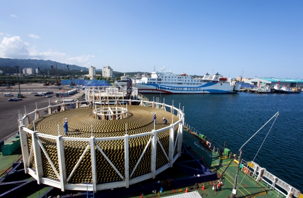 LS전선 해저 케이블 선적 (사진=LS전선)