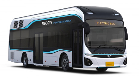 현대자동차 3세대 신형 수소버스. (사진=현대차)