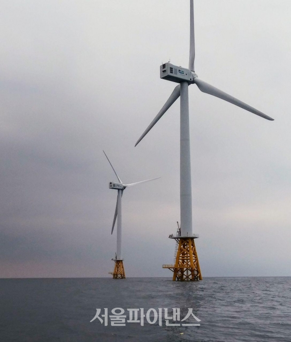 지난 16일 방문한 제주시 한경면 두모리 탐라해상풍력발전단지. (사진=김혜경 기자)