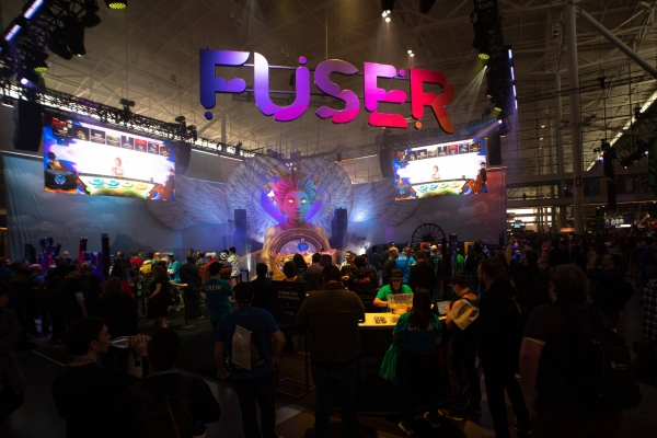 팍스 이스트 2020 '퓨저(FUSER)' 부스 현장 모습. (사진=엔씨소프트)