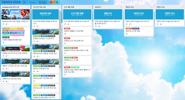 넥슨 '카트라이더:드리프트' 내 '피트스탑' 페이지. (사진=넥슨)