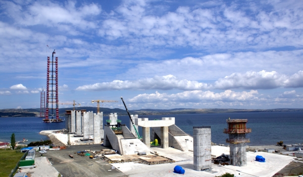 터키 차나칼레대교 주탑. (사진=대림산업)