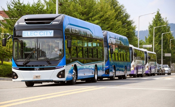 현대자동차 수소전기버스의 모습 (사진= 현대자동차)