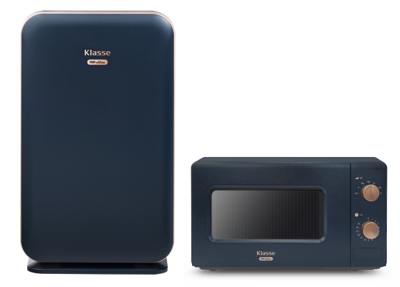 클라쎄 팝에디션 시리즈 공기청정기와 전자레인지 제품(사진=위니아대우)