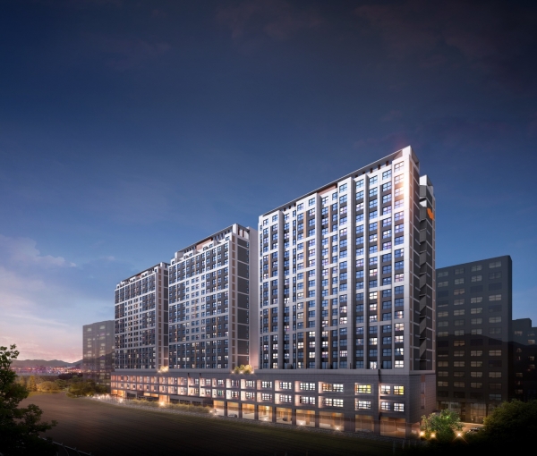 'e편한세상 시티 부평역' 투시도. (자료=삼호·대림코퍼레이션)