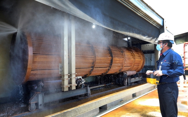 열교환기 자동 세척 시스템 활용. (사진=SK에너지)