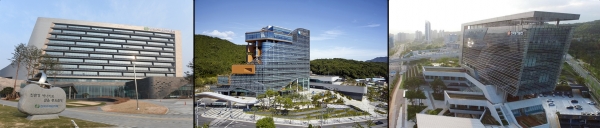 (왼쪽부터)한수원, 중부발전, 동서발전 사옥.(사진= 각 사)