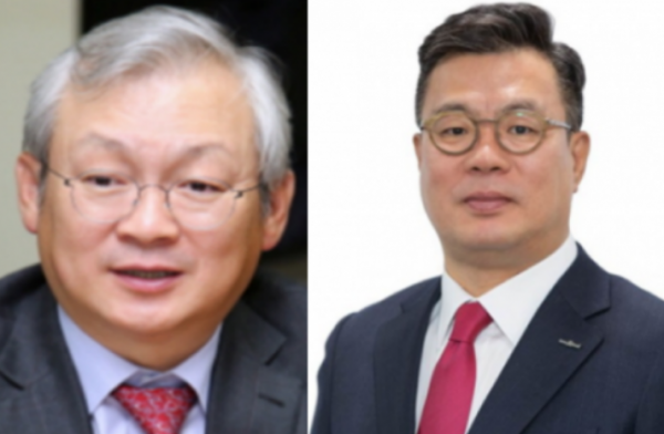 정영채 NH투자증권 사장(왼쪽)·정일문 한국투자증권 사장(사진=각 사)