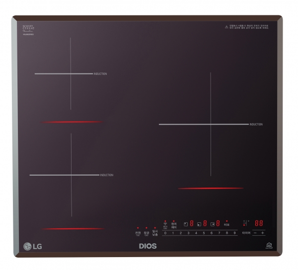 LG전자 디오스 전기레인지의 인덕션 화구가 여름에도 쾌적하게 요리할 수 있게 해준다는 시험결과가 나왔다. LG 디오스 인덕션 전기레인지(모델명: BEI3MT) 제품 (사진=LG전자)