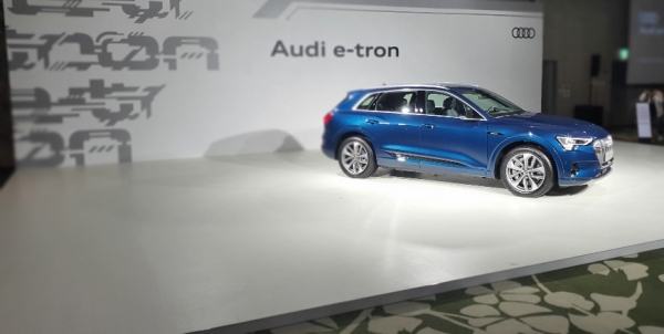 아우디 최초의 풀사이즈 순수 전기 준대형 SUV(스포츠유틸리티차)  e-트론(e-tron) 55 콰트로 (사진= 권진욱 기자)