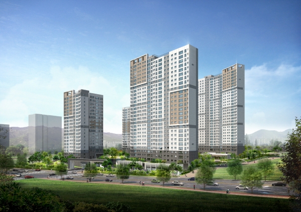 과천 푸르지오 벨라르테 주경투시도.(사진=대우건설)