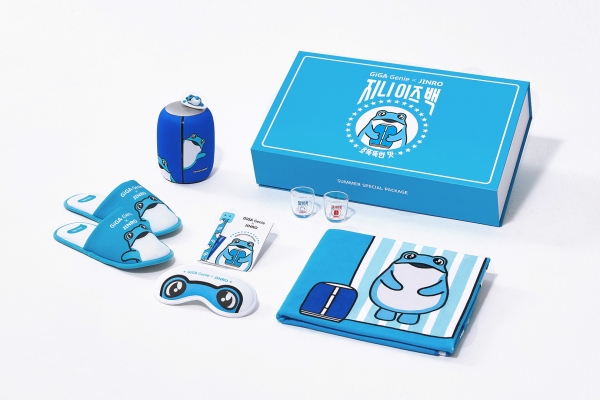 기가지니X진로 썸머 스페셜 패키지 구성 상품. (사진=KT)