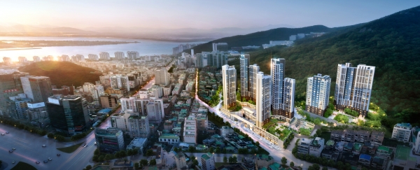 부산 사하구 당리동 '당리1구역 주택재건축사업' 조감도. (사진= 대림산업)
