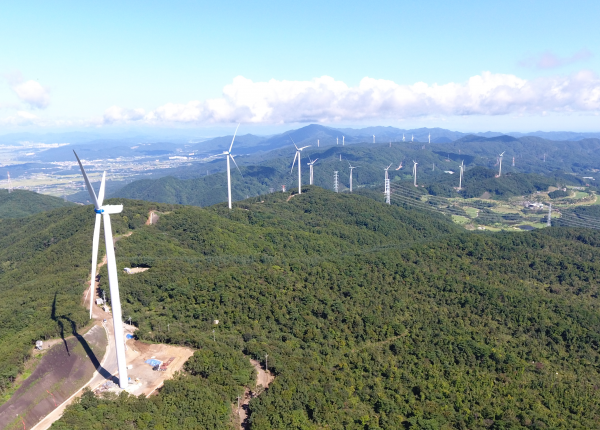 경주 풍력발전사업 전경. (사진= 코오롱글로벌)