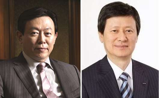 신동빈 롯데그룹 회장(왼쪽)과 신동주 전 일본 롯데홀딩스 부회장. (사진=서울파이낸스 자료)