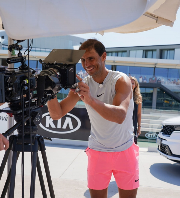 기아자동차가 라파엘 나달과 후원 연장 온라인 조인식을 개최했다. (사진= 기아자동차)