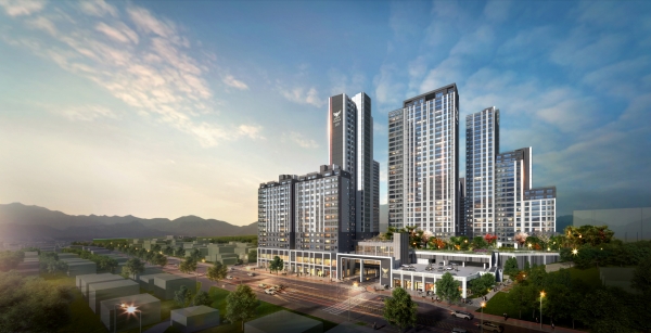 강원 속초시 동명동 '속초 롯데캐슬 인더스카이' 석경투시도. (사진= 롯데건설)