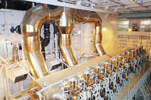 상트페테르부르크호의 엔진실. (사진=HMM)