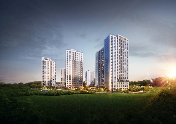 경기 화성시 남양읍 화성남양뉴타운 'e편한세상 남양뉴타운' 투시도. (사진= 대림산업)