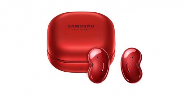 갤럭시 버즈 라이브 '레드' 단말 사진. (사진=KT)