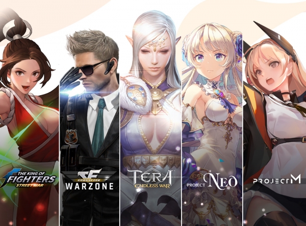 조이시티가 2021년 상반기까지 순차적으로 선보일 신작 5종. (사진=조이시티)