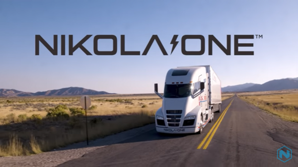 니콜라 수소전기차 운행 모습 (사진=유튜브 캡처)