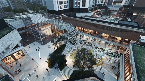 아클라우드 감일 상업시설 전경.(사진=대우건섵)