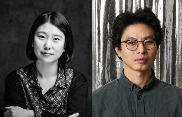 (왼쪽부터) 공연부문 수상자 윤혜숙 연출가, 미술부문 수상자 김경태 작가 (사진=두산연강재단)