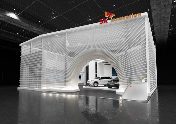 SK이노베이션의 인터배터리2020에 전시되는 부스 전경 사진 (사진=SK이노베이션)