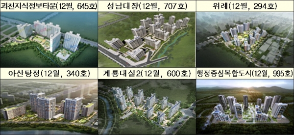 오는 11〜12월 공공분양 입주자모집 주요 단지. (사진= 국토교통부)