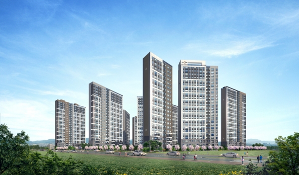 완주 삼봉지구 우미린 에코포레 투시도.(사진=우미건설)