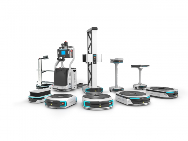 긱플러스(Geek+)의 자율이동로봇(AMR) (사진=두산로지스틱스솔루션)