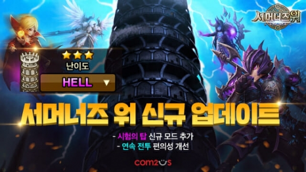 시험의 탑 '헬 모드' 등장, 도전 심리 자극하는 '서머너즈 워' (사진=컴투스)