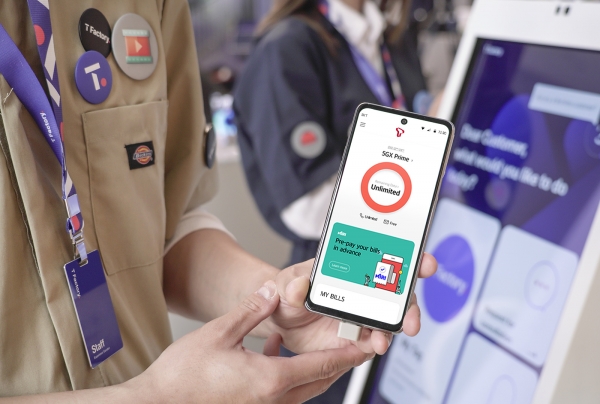 SK텔레콤 모바일 T월드 앱 영문 서비스 화면. 외국인 고객은 모바일 T월드 앱에서 본인의 데이터 사용량, T멤버십 할인, 요금 납부 이력 등을 실시간으로 확인할 수 있다. (사진=SK텔레콤)