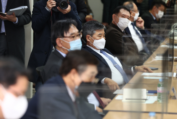 간담회에 참석한 국적 컨선사 대표이사들. (사진=연합뉴스)