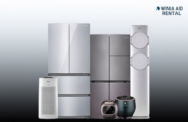 위니아에이드가 카카오와 함께 카카오톡 채널에서 렌탈, 정기배송을 신청할 수 있는 구독 서비스를 시작한다. (사진=위니아딤채)