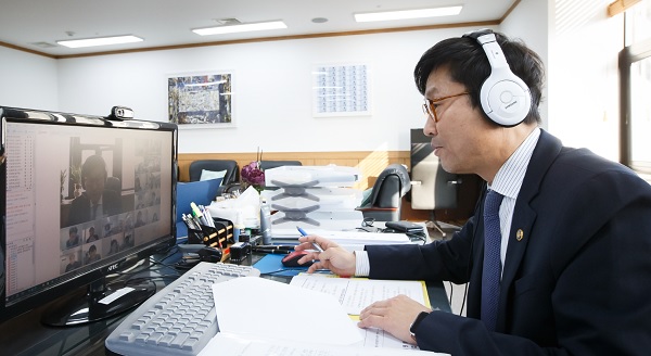 도규상 금융위원회 부위원장이 25일 '금융산업 미래전망과 경쟁도 평가' 회의를 주재하고 발언하고 있다. (사진=금융위원회)