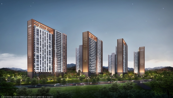 충북 청주시 흥덕구 강서동 '가경 아이파크 5단지' 투시도. (사진= HDC현대산업개발)